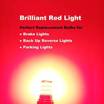 CATO-WDJ 1156 1141 1003 7506 BA15S Led Car Bulbs, 12V-24V 66SMD Aluminum Body Led Replacement for Car Trailer Camper RV Interior Lights, Back Up Reverse Lights,Tail Lights, Brake Lights,2pcs Red
