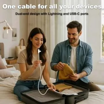 Phone Charger Fast Charging for iPhone 16/15/14/13/12/11: 30W Fast Charger Block with 6FT 2-in-1 C to USB C & Lightning Cable for All i Phone, iPad, Android, Perfect for Users Upgrading