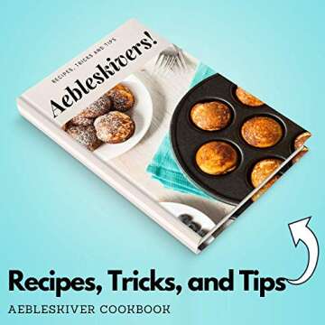 Upstreet Cast Iron Aebleskiver Pan/Ebelskiver Pan/Ideal for Mini Pancake Mold, Cake Pop Pan, and Takoyaki Maker for Danish Stuffed (Red)