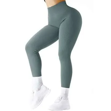 SUUKSESS High Waisted Seamless Leggings for Women