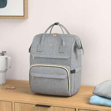 LOVEVOOK Laptop Backpack for Women,15.6 Inch Professional Womens Travel Backpack Purse Computer Lapt...