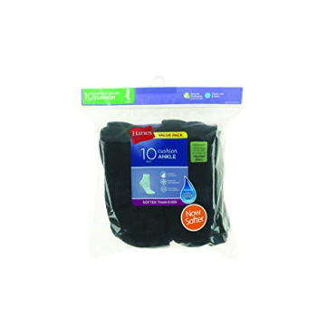 Hanes Women's Ankle Socks - Soft & Moisture-Wicking 10 Pack