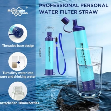 Membrane Solutions Portable Water Filter for Outdoor Adventures