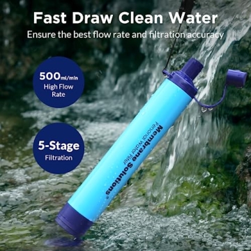 Membrane Solutions Portable Water Filter for Outdoor Adventures