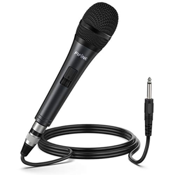 Fifine Karaoke Microphone - Dynamic Wired Mic