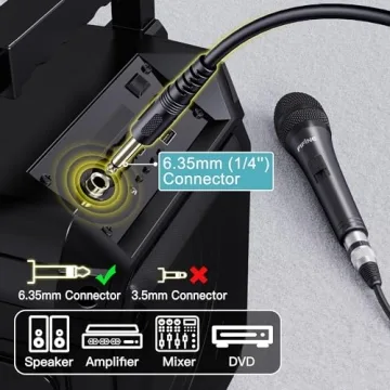 Fifine Karaoke Microphone - Dynamic Wired Mic