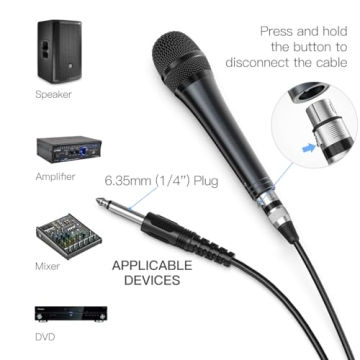 Fifine Karaoke Microphone - Dynamic Wired Mic