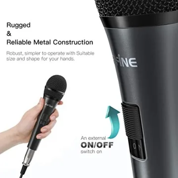 Fifine Karaoke Microphone - Dynamic Wired Mic