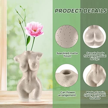 Elegant Handmade Female Body Vase for Artistic Decor