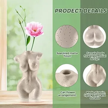 Elegant Handmade Female Body Vase for Artistic Decor