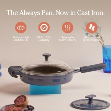 Our Place Always Pan | 10-inch Multifunctional Cast Iron Cookware