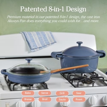 Our Place Always Pan | 10-inch Multifunctional Cast Iron Cookware