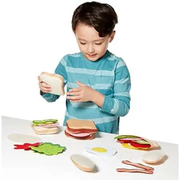 Melissa & Doug Felt Food Sandwich Set for Kids' Play