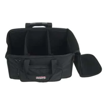 Gator LED PAR Lighting Tote Bag with Wheels for Easy Transport