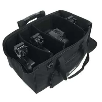 Gator LED PAR Lighting Tote Bag with Wheels for Easy Transport