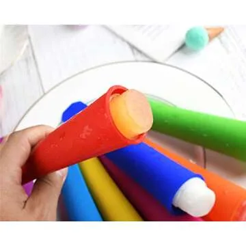 Mirenlife Silicone Ice Pop Molds - Set of 8 Vibrant Colors