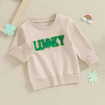Amnnchya Toddler St Patrick's Day Outfit Lucky Charm