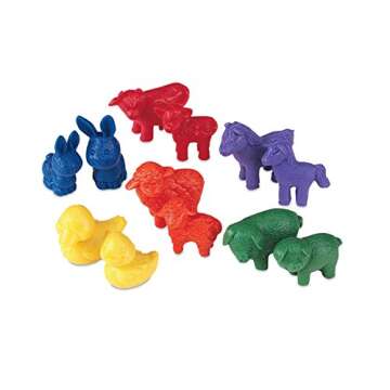 Learning Resources Friendly Farm Animal Counters - 72 Pieces, Ages 3+ Toddler Learning Toys, Prescho...