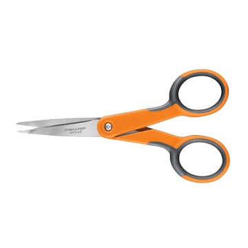 Fiskars SoftGrip Micro-Tip Scissors for Arts and Crafts - 5" Stainless Steel