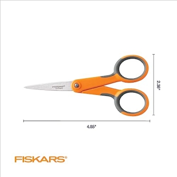 Fiskars SoftGrip Micro-Tip Scissors for Arts and Crafts - 5" Stainless Steel