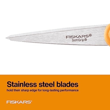 Fiskars SoftGrip Micro-Tip Scissors for Arts and Crafts - 5" Stainless Steel