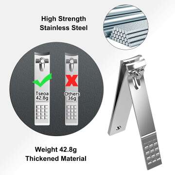 Tseoa Professional Manicure Pedicure Kit, 12 Pieces