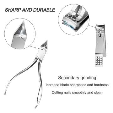 Tseoa Professional Manicure Pedicure Kit, 12 Pieces