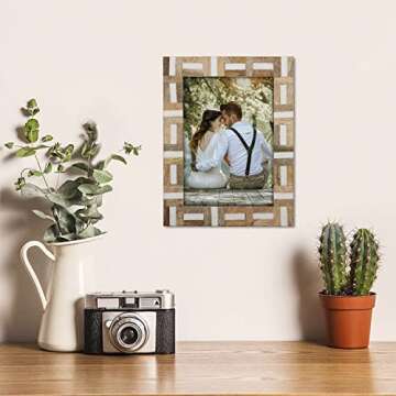 Handicrafts Home Picture Frame 5x7 Photo Frames, Marquet-Chase Collection, Pack of 2