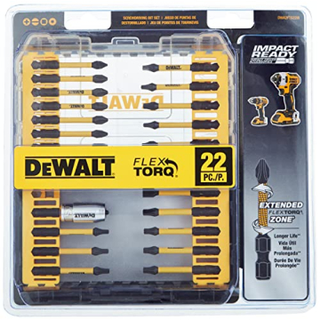 DEWALT 22-Piece Impact Driver Bit Set for Professionals