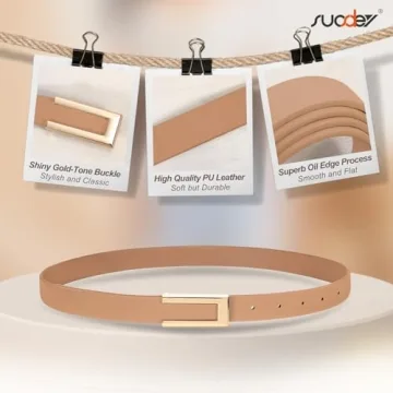 SUOSDEY Women Leather Belts Stylish and Versatile