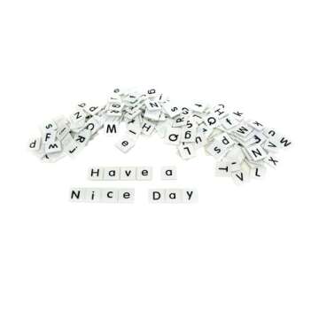 Eureka Tub Of Letter Tiles Back to School Classroom Supplies Educational Toy, 1'' x 1'' tiles, 176 pc