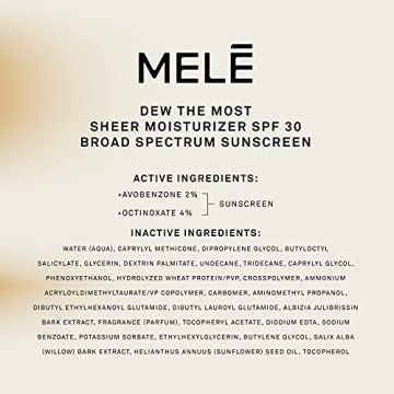 MELÉ Face Moisturizer 24 Hr Hydration SPF 30 Protection