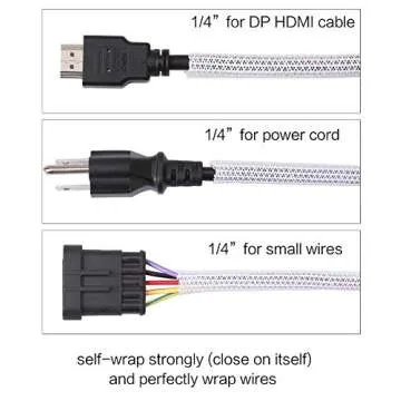 Alex Tech 10ft Cable Sleeve - Pet-Proof Wire Management