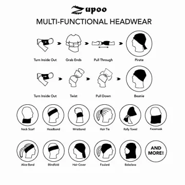 Zupro Bandana Headband Multifunctional Sun Protection