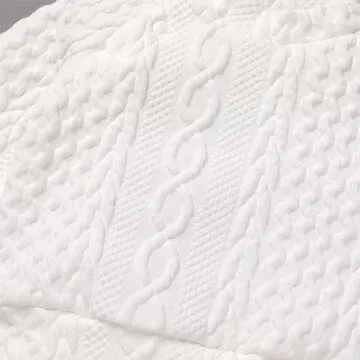 Fall Outfits for Toddler Girls Boys Knitted Baby Girl Sweater Top Pants Long Sleeve Autumn Winter Crewneck Sweatshirt Knit Clothes Pullover for Kids Warm Birthday Christmas Outfit White 9-12 Months