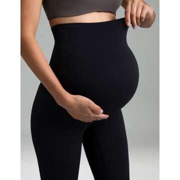 Colorfulkoala Womens Dreamlux Maternity Leggings – Soft and Supportive Activewear