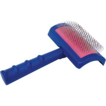 Show Tech Tuffer Than Tangles Slicker Brush for Dog Grooming with Long, Regular Pins, Medium Size, P...