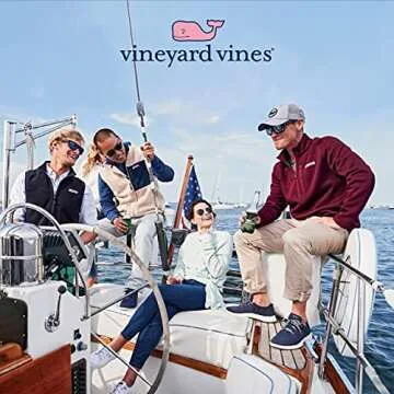 vineyard vines Boys' Saltwater 1/4-Zip Pullover Sweatshirt, Vineyard Navy, 7