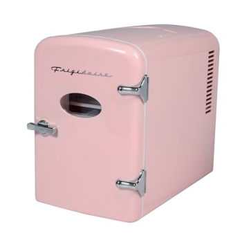 Frigidaire EFMIS175PINKCP4 Portable Cooler for Car, Office, Bedroom, Dorm Room, or Cabin, 11.8"D x 7...