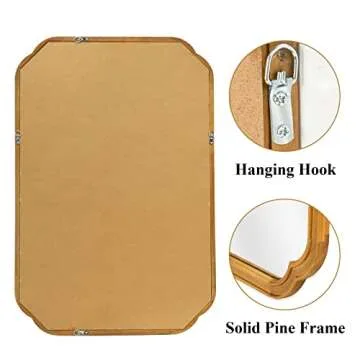 Stunning WallBeyond Wood Frame Arch Mirror for All Spaces