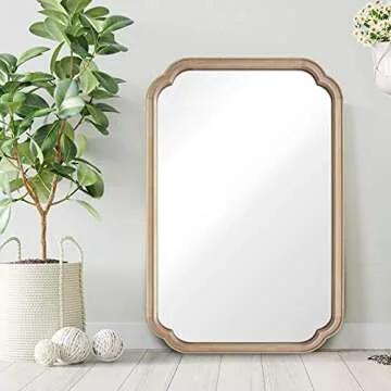 Stunning WallBeyond Wood Frame Arch Mirror for All Spaces