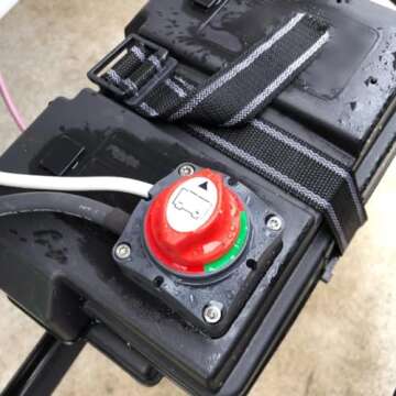 Ampper Battery Switch, 12-48 V Battery Power Cut Master Switch Disconnect Isolator for Car, Vehicle, RV and Boat (On/Off)