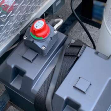 Ampper Battery Switch, 12-48 V Battery Power Cut Master Switch Disconnect Isolator for Car, Vehicle, RV and Boat (On/Off)