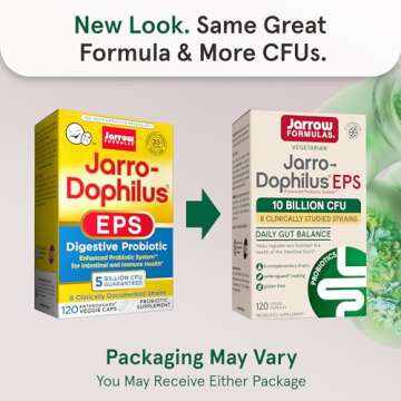 Jarrow Formulas Probiotics 10 Billion CFU - Probiotic Capsules for Digestive Health for Women and Me...