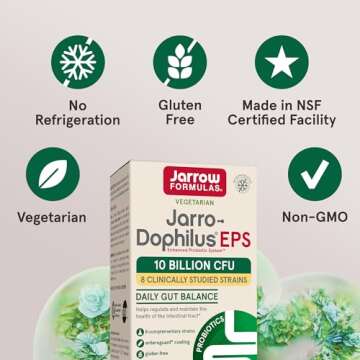 Jarrow Probiotics 10 Billion CFU for Gut Health Support
