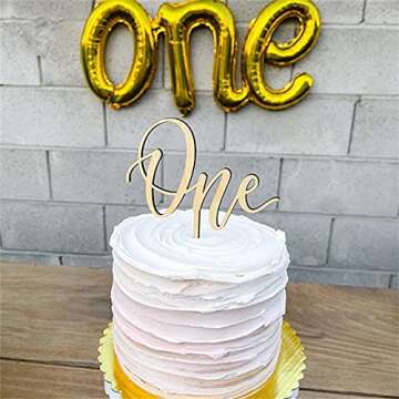 Creatively Designed Wood Cake Topper for All Occasions