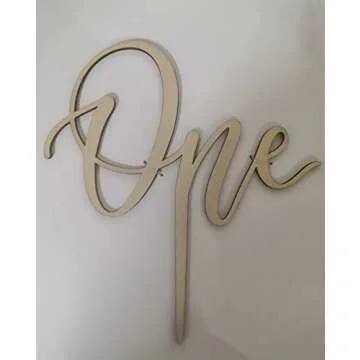 Creatively Designed Wood Cake Topper for All Occasions