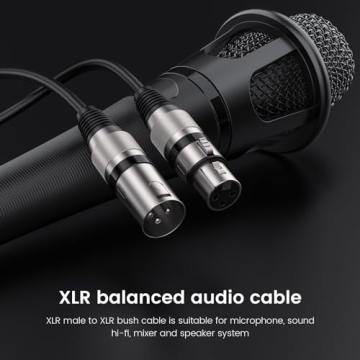 MOSWAG XLR Cable 6.6FT Balanced 3 Pin Microphone Cable