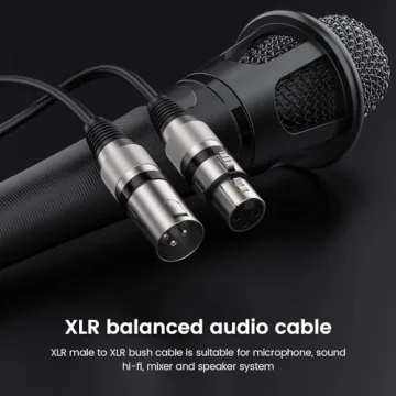 MOSWAG XLR Cable 6.6FT Balanced 3 Pin Microphone Cable