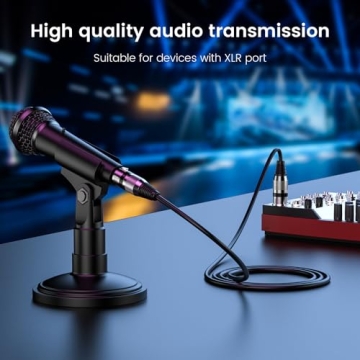 MOSWAG XLR Cable 6.6FT Balanced 3 Pin Microphone Cable